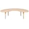 Flash Furniture Kidney 35 W, 65 L, 23.75 H, Plastic, Steel, Brown YU-YCX-004-2-MOON-TBL-NAT-GG - alternate 3